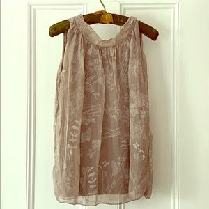 Elena Baldi Silk sleeveless top